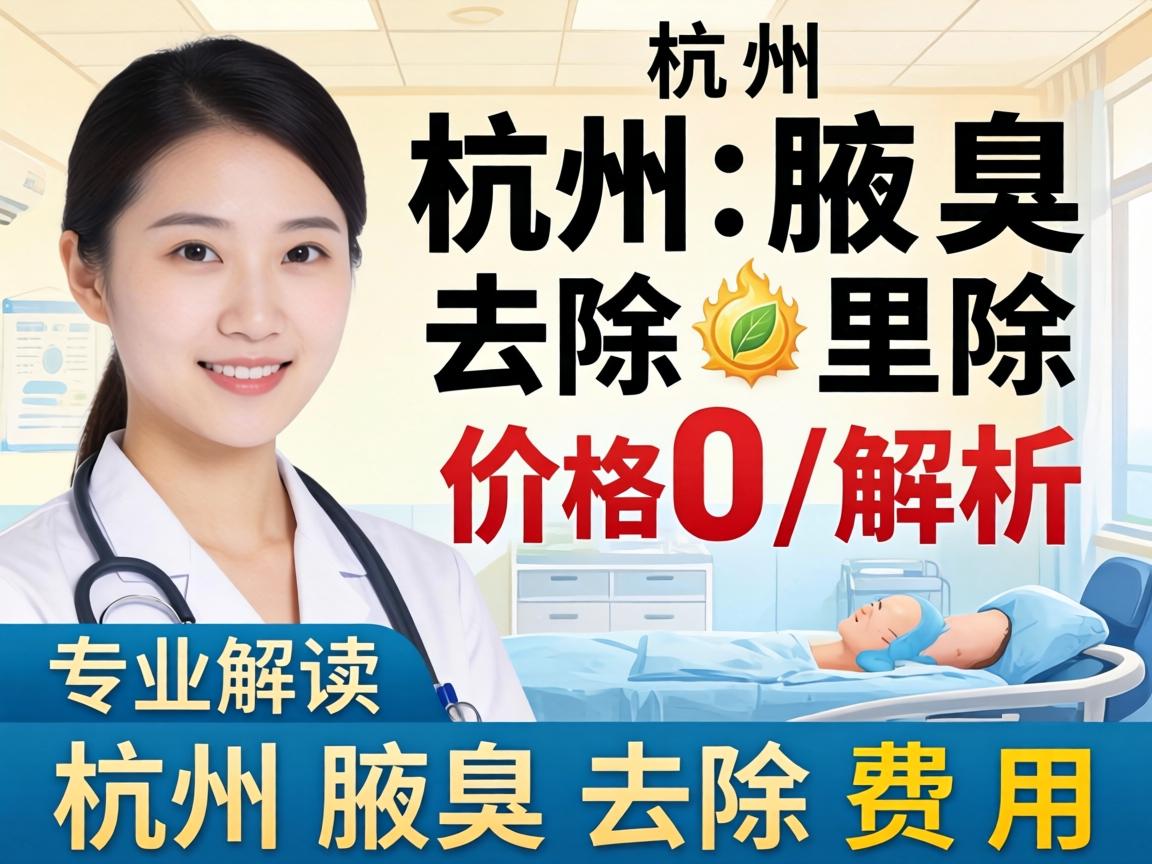 杭州腋臭去除价格解析，专业解读杭州腋臭去除费用