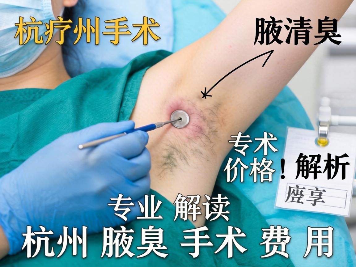 杭州腋臭手术价格解析，专业解读杭州腋臭手术费用