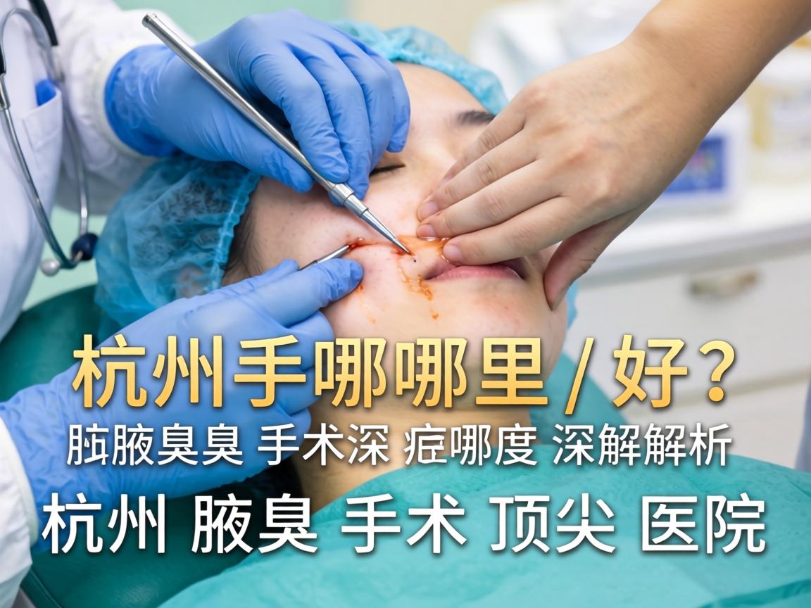 杭州腋臭手术哪里好？深度解析杭州腋臭手术顶尖医院