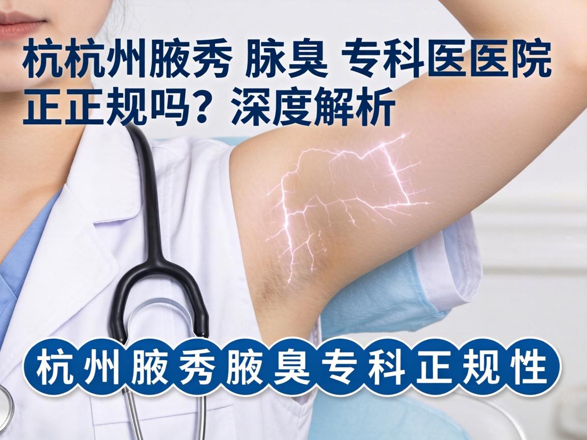 杭州腋秀腋臭专科医院正规吗？深度解析杭州腋秀腋臭专科正规性