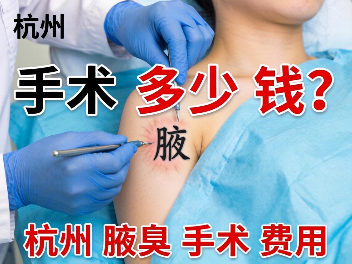 杭州腋臭手术多少钱？详解杭州腋臭手术费用