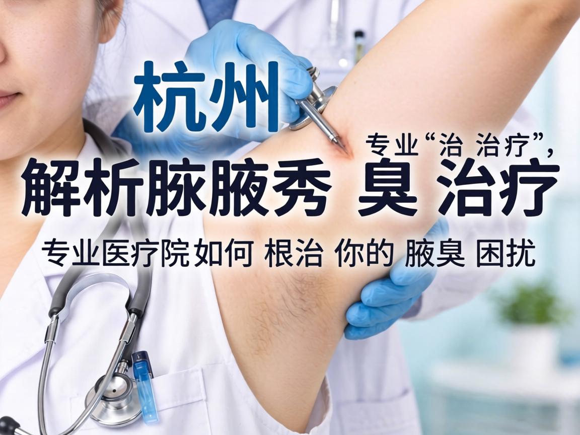 杭州腋秀解析腋臭治疗，专业医院如何根治你的腋臭困扰