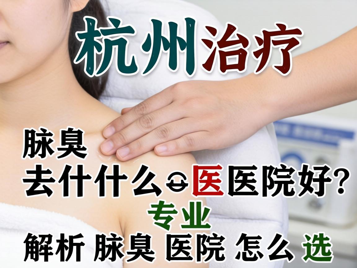 杭州治疗腋臭去什么医院好？专业解析腋臭医院怎么选