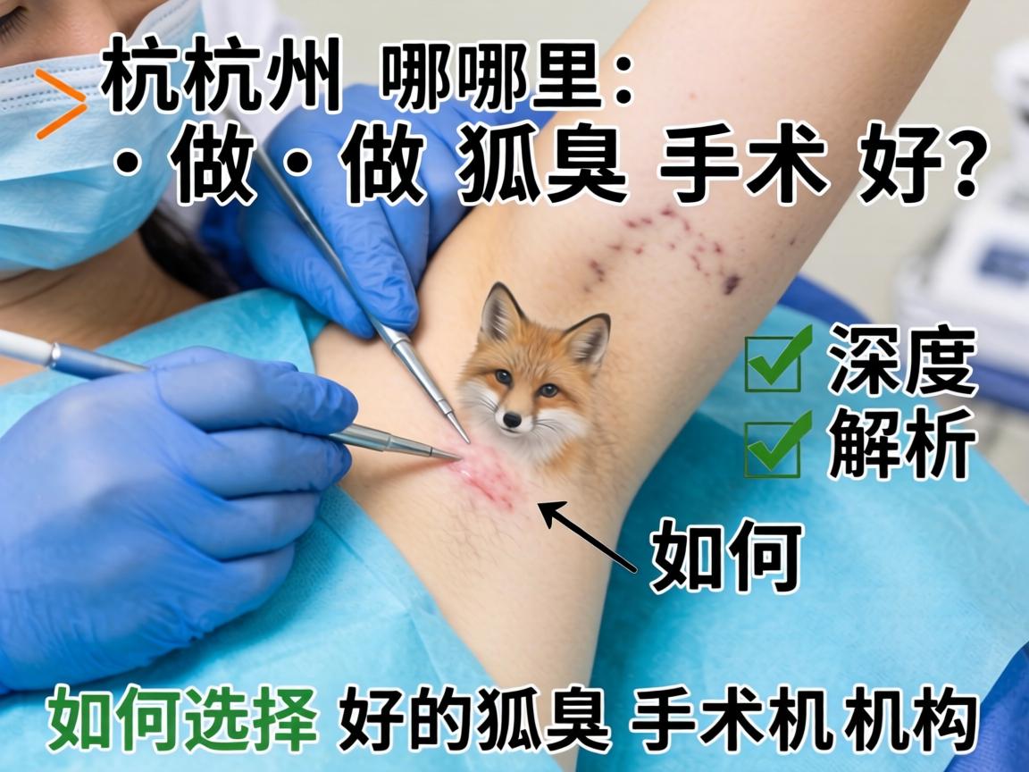 杭州哪里做狐臭手术好？深度解析如何选择好的狐臭手术机构