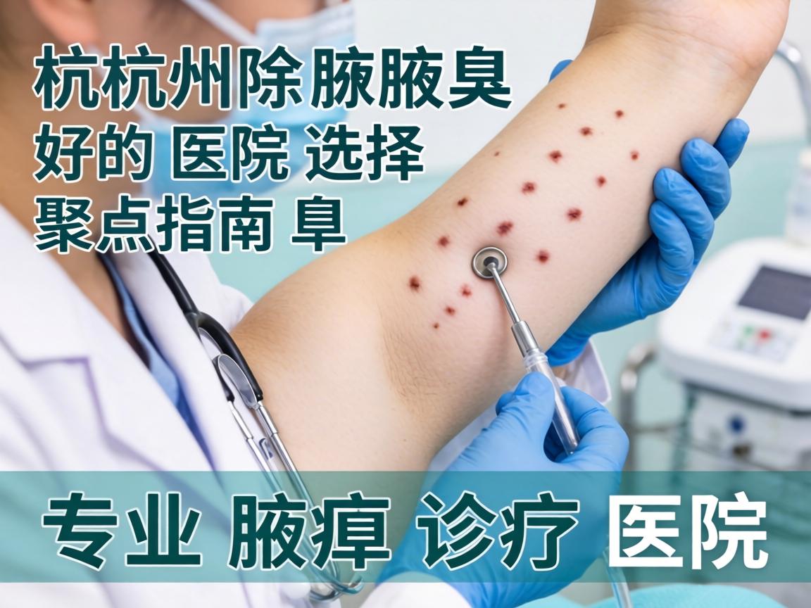 杭州除腋臭好的医院选择指南，聚焦专业腋臭诊疗医院