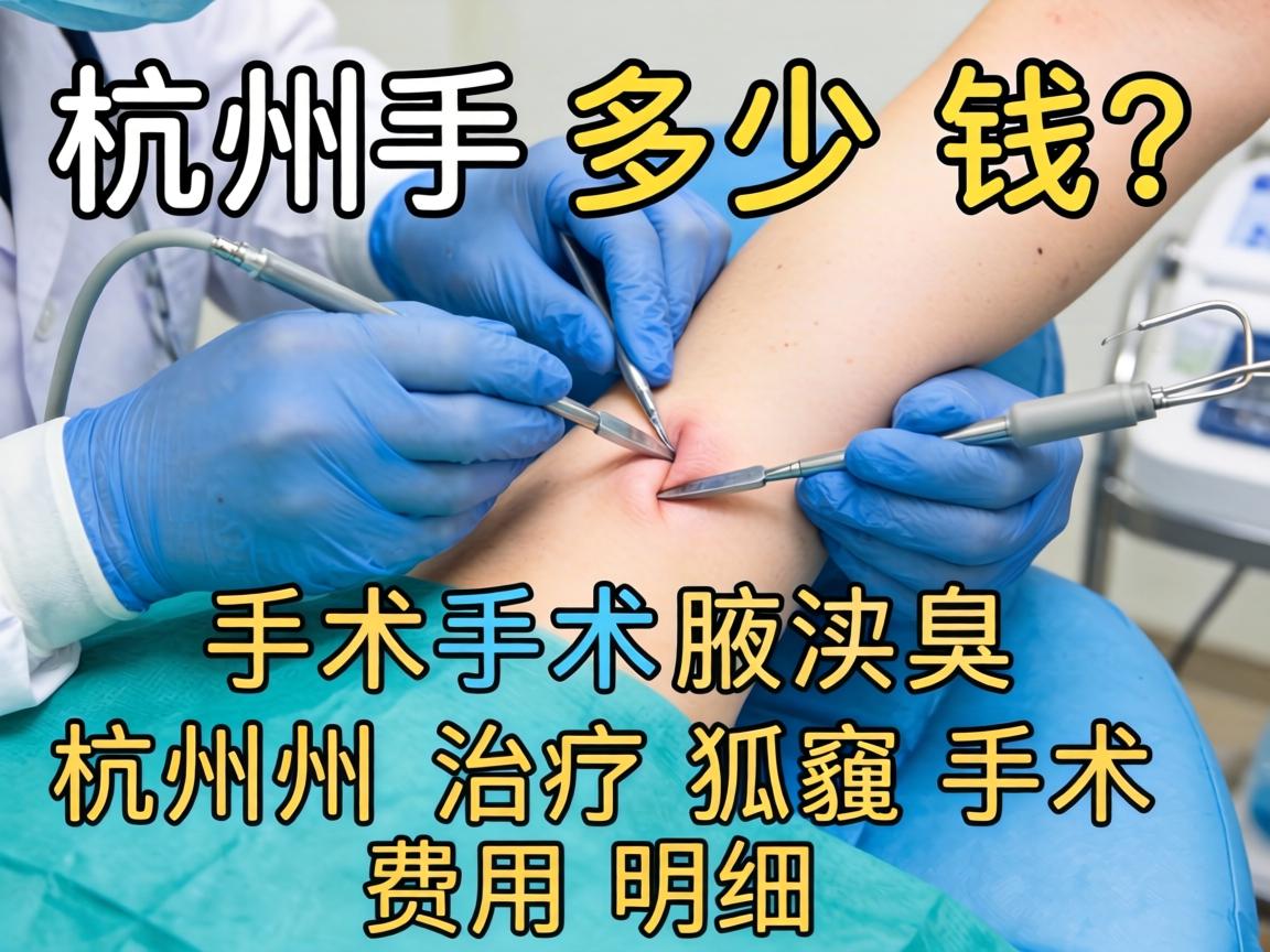 杭州腋臭手术多少钱？详解杭州治疗狐臭手术费用明细