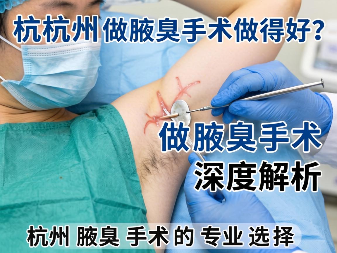 杭州哪里做腋臭手术做得好?深度解析杭州腋臭手术的专业选择 杭州哪里做腋臭手术做得好?深度解析杭州腋臭手术的专业选择