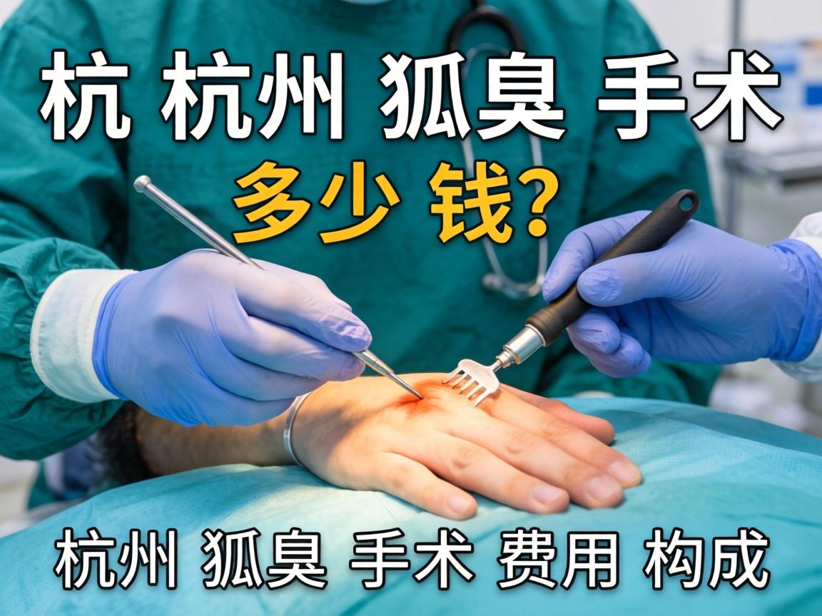 杭州狐臭手术多少钱？详解杭州狐臭手术费用构成