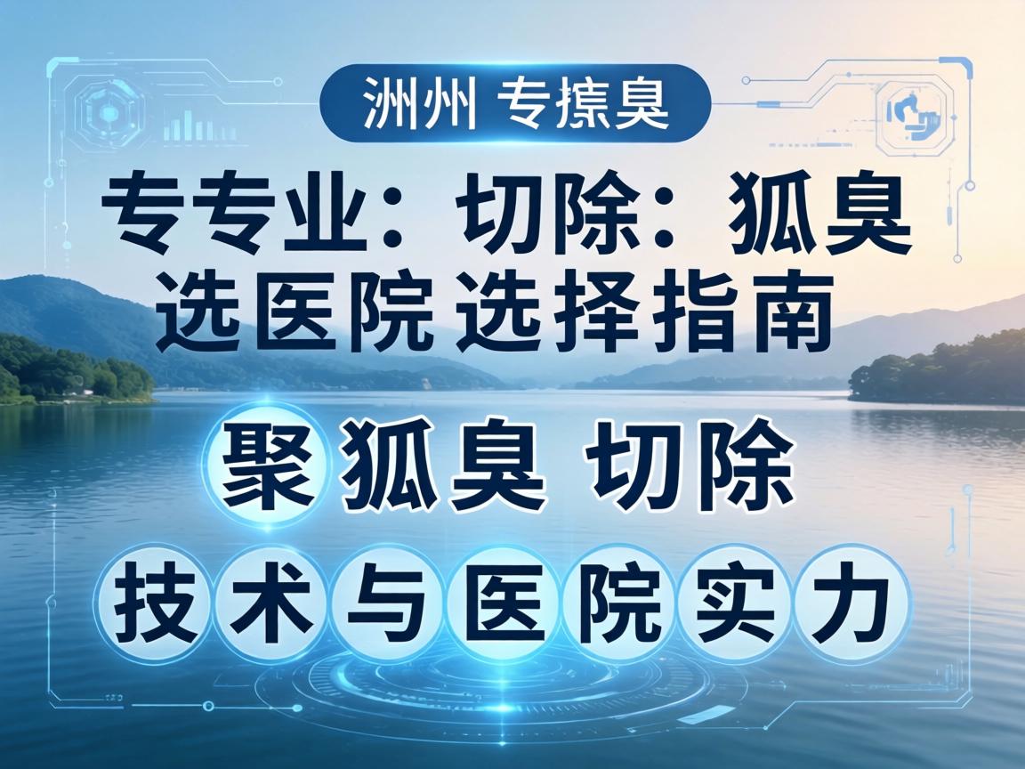 湖州专业切除狐臭医院选择指南,聚焦狐臭切除技术与医院实力 湖州专业切除狐臭医院选择指南,聚焦狐臭切除技术与医院实力
