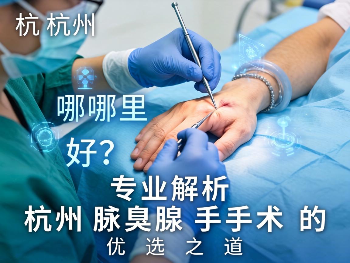 杭州腋臭手术哪里好？专业解析杭州腋臭手术的优选之道