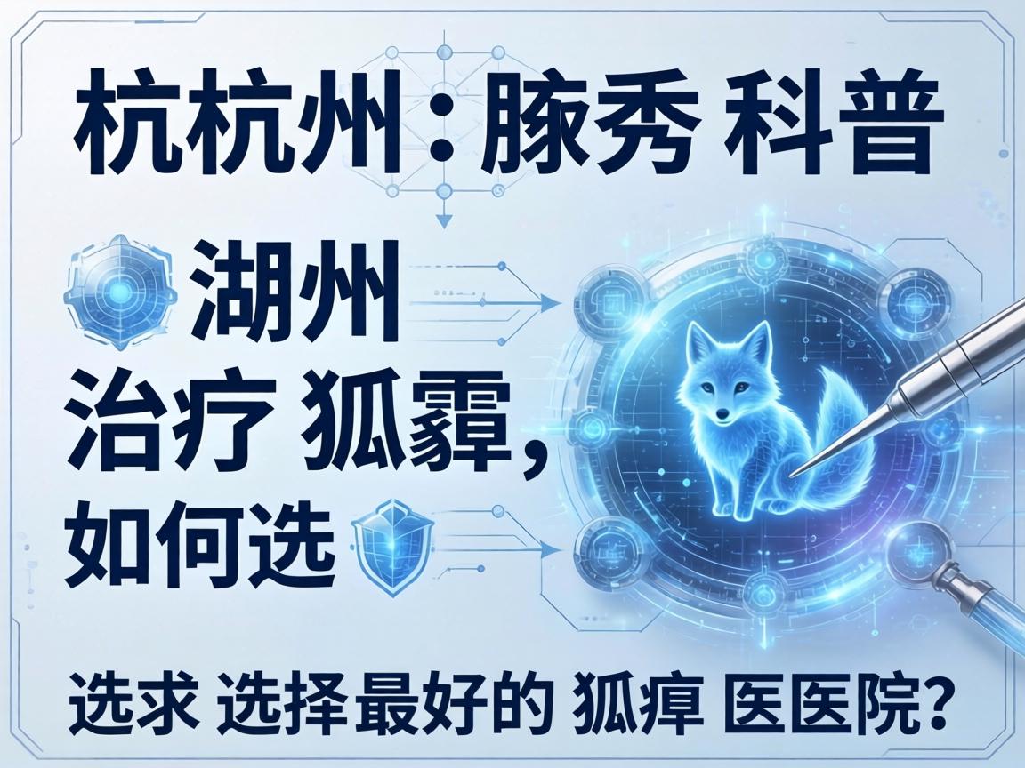 杭州腋秀科普，在湖州治疗狐臭，如何选择最好的狐臭医院？
