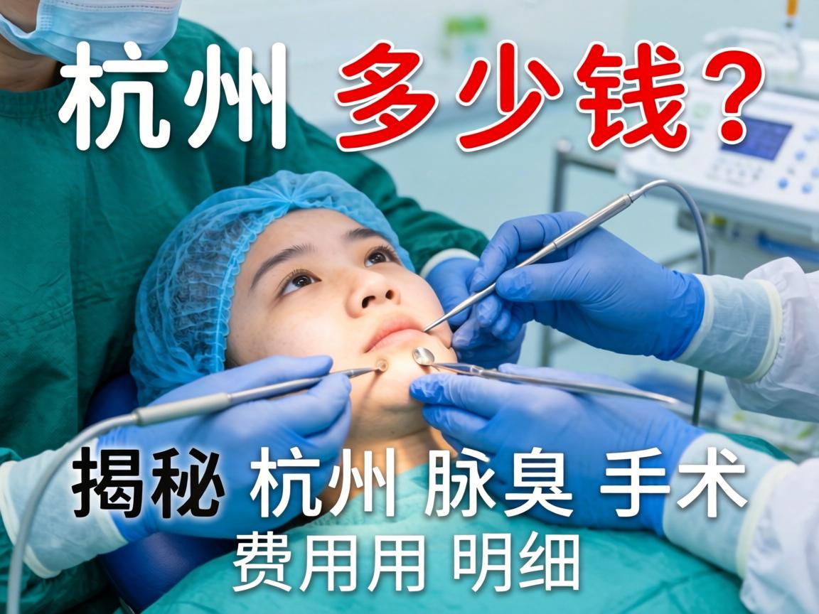 杭州腋臭手术多少钱？揭秘杭州腋臭手术费用明细