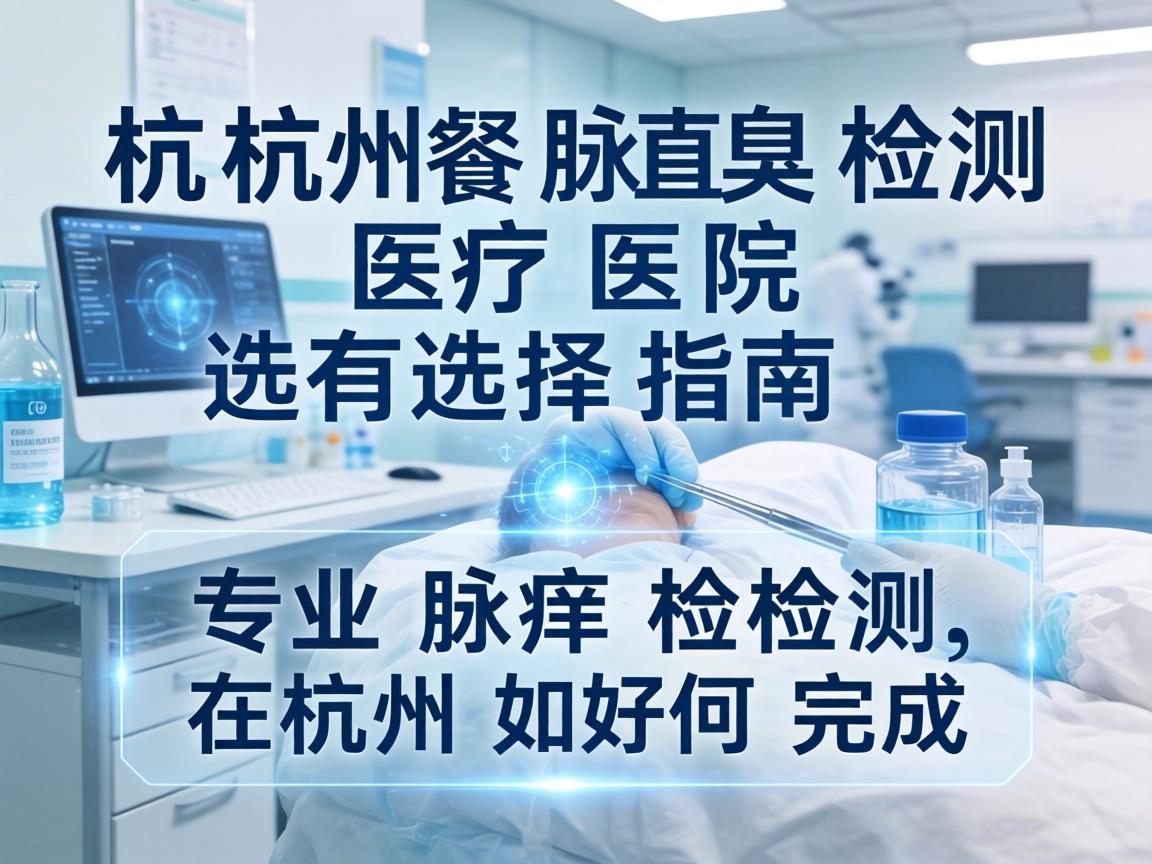 杭州腋臭检测医院选择指南，专业腋臭检测在杭州如何完成