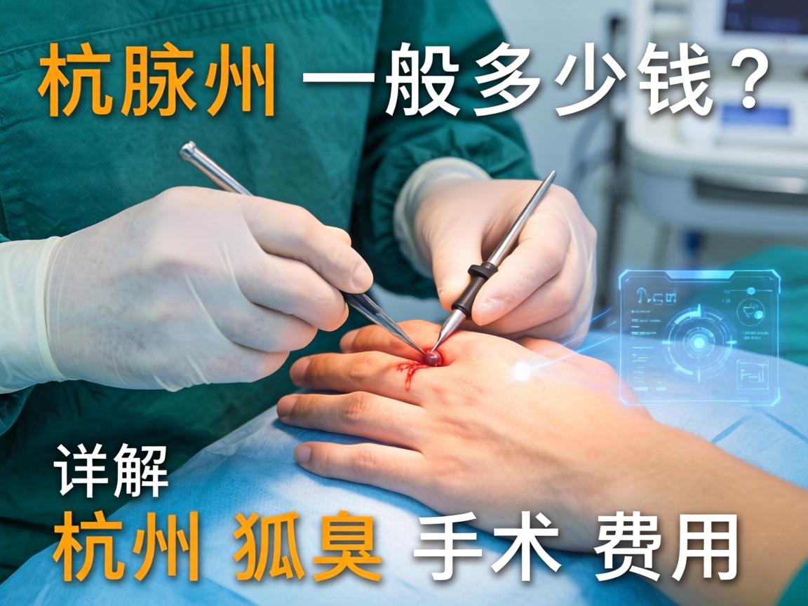 杭州腋臭手术一般多少钱？详解杭州狐臭手术费用