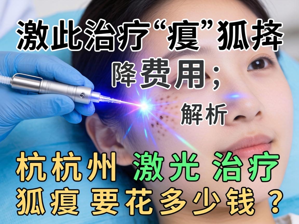 激光治疗狐臭费用解析，杭州激光治疗狐臭要花多少钱？