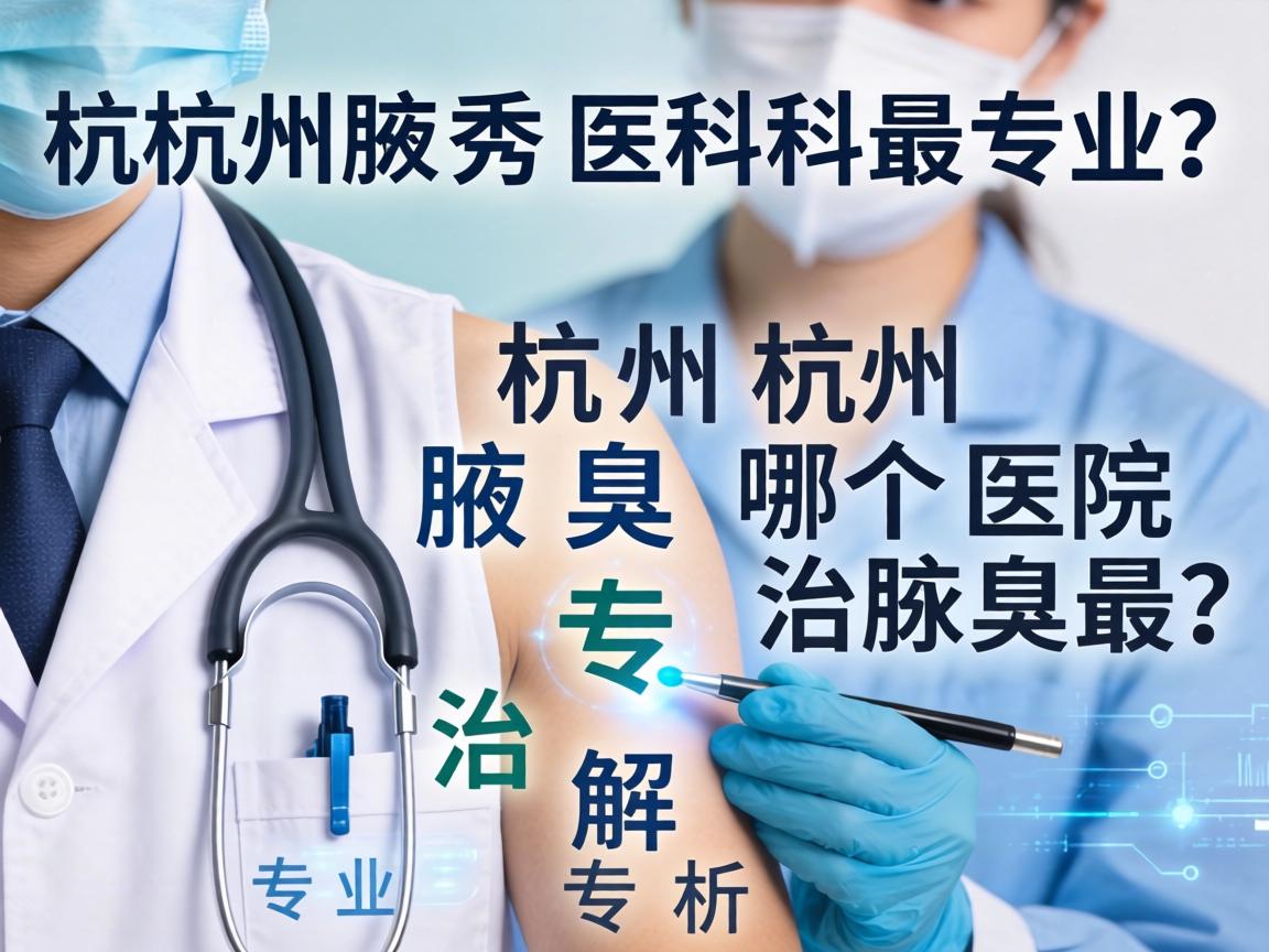 杭州腋秀腋臭专科解析，杭州哪个医院治腋臭最专业？