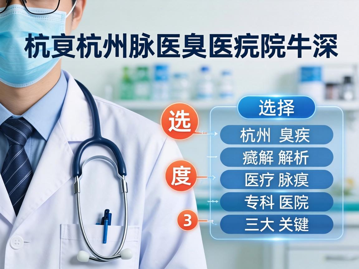 杭州腋臭医院深度解析，选择杭州腋臭专科医院的三大关键
