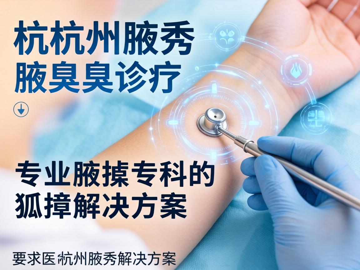 杭州腋秀解析，专业腋臭诊疗，杭州腋秀专科的狐臭解决方案