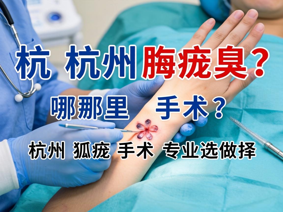 杭州腋臭手术哪里做？详解杭州狐臭手术的专业选择