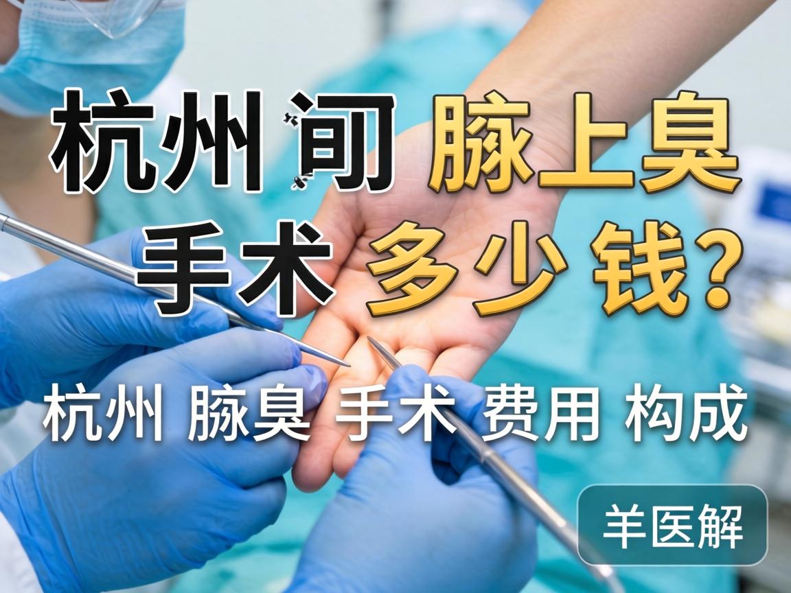 杭州腋臭手术多少钱?详解杭州腋臭手术费用构成 杭州腋臭手术多少钱?详解杭州腋臭手术费用构成