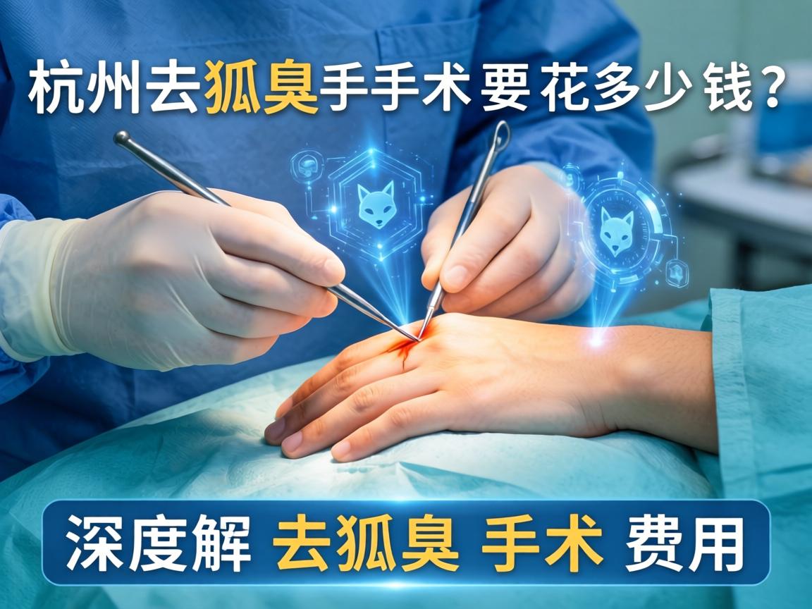 杭州去狐臭手术要花多少钱？深度解析去狐臭手术费用