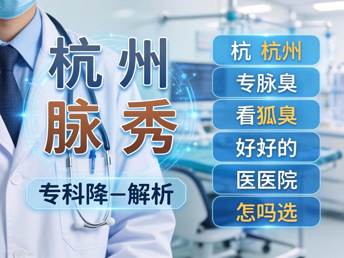 杭州腋秀腋臭专科解析，杭州看狐臭好的医院怎么选