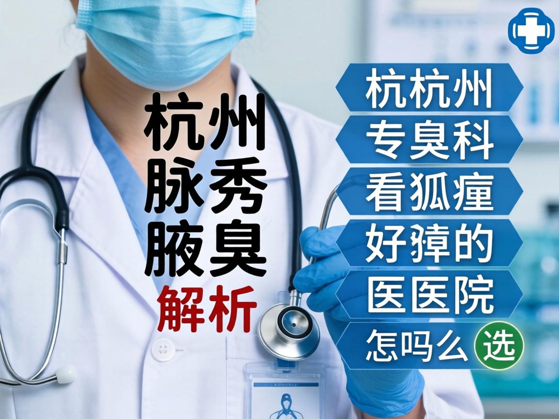 杭州腋秀腋臭专科解析，杭州看狐臭好的医院怎么选