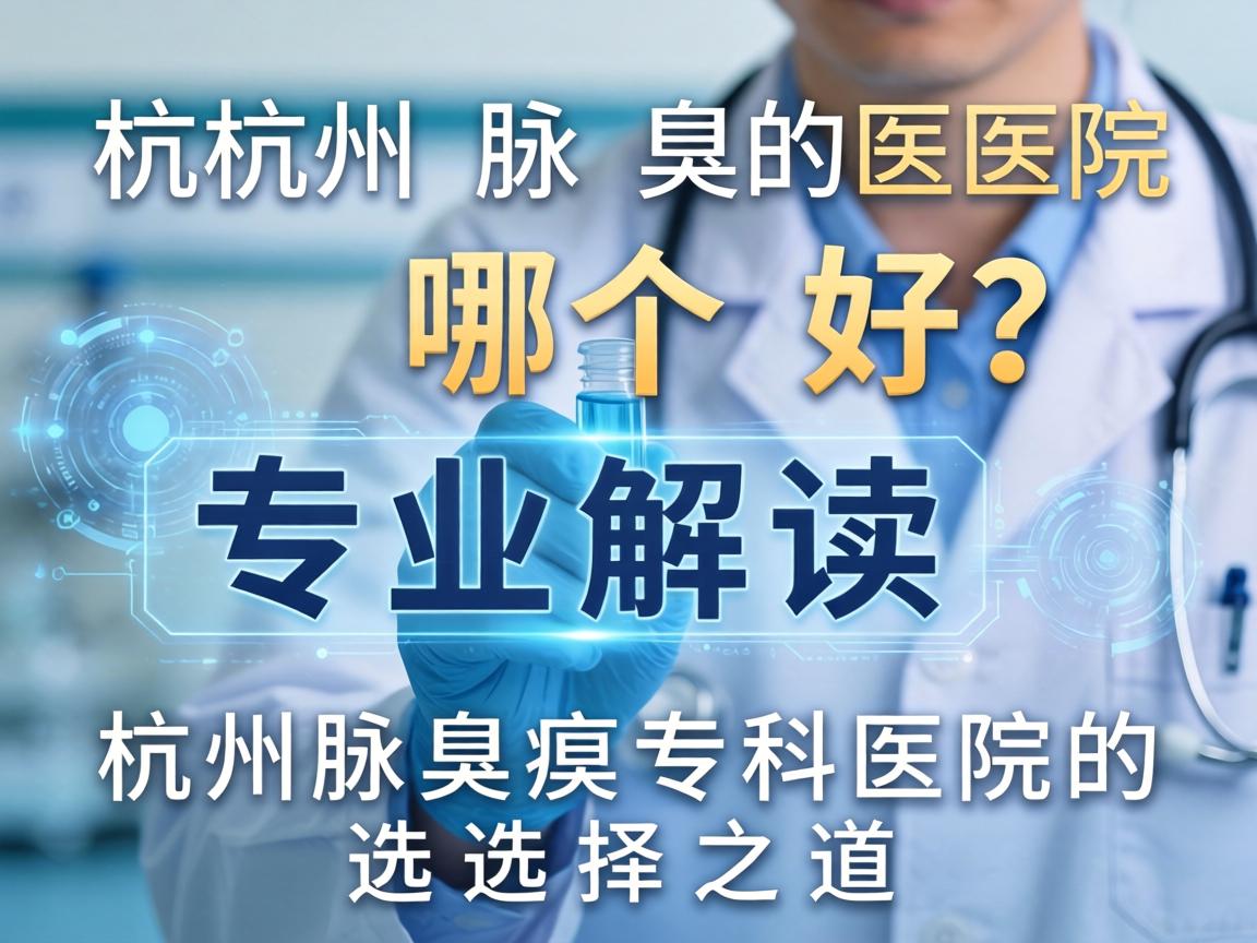 杭州腋臭医院哪个好？专业解读杭州腋臭专科医院的选择之道