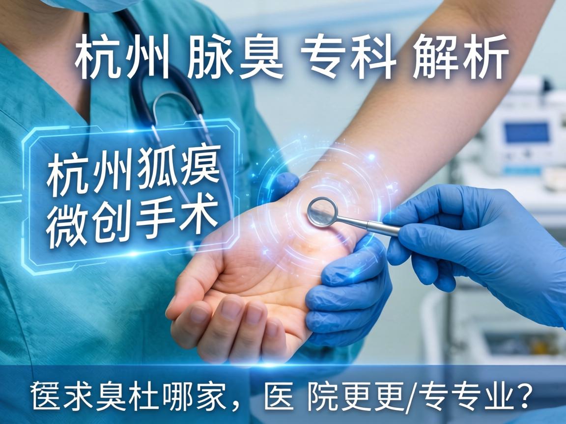 杭州腋臭专科解析，杭州狐臭微创手术哪家医院更专业？