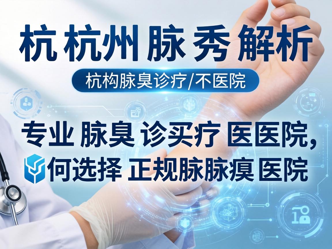 杭州腋秀解析，专业腋臭诊疗医院，如何选择正规腋臭医院