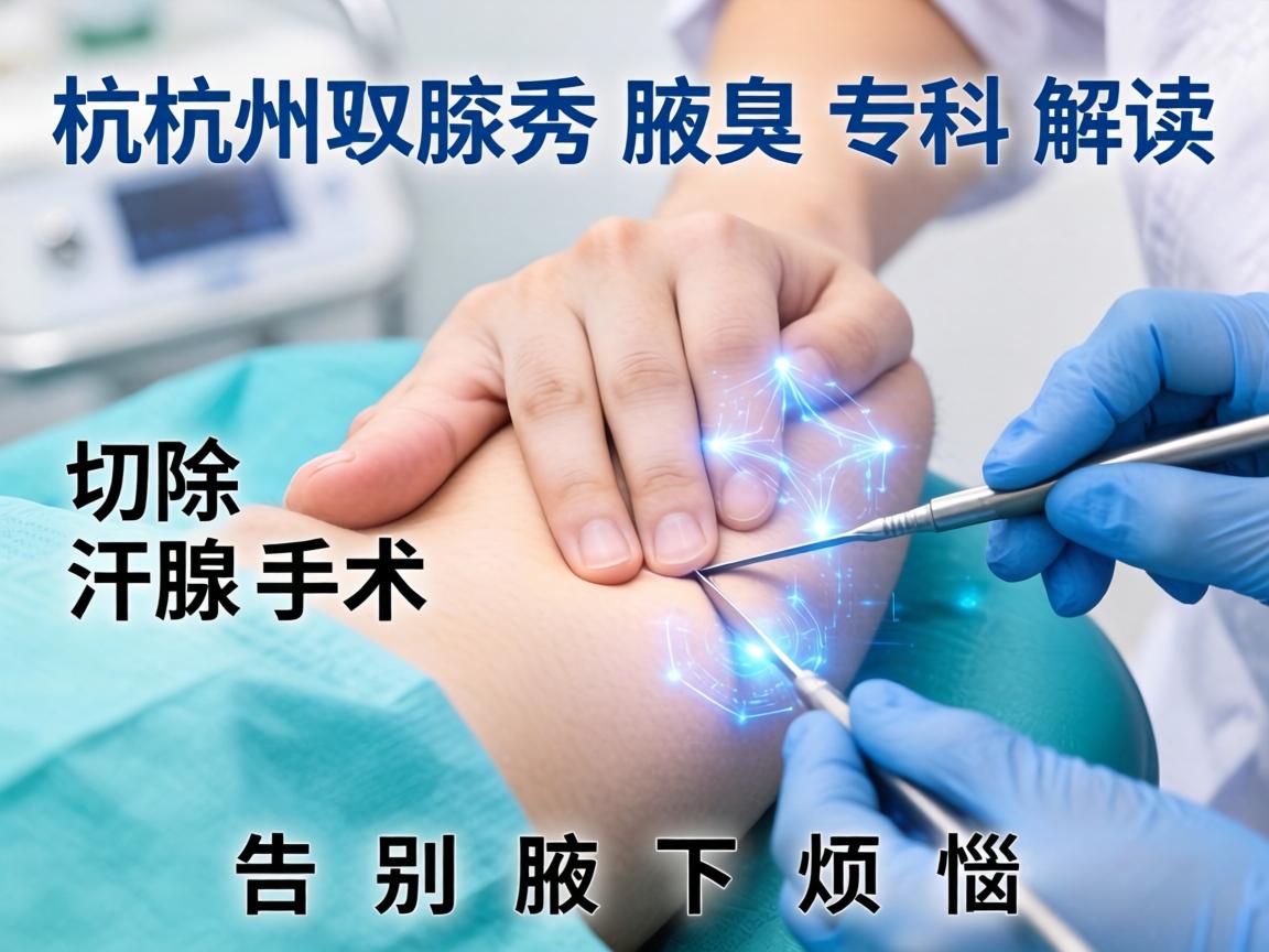 杭州腋秀腋臭专科解读，切除汗腺手术，告别腋下烦恼