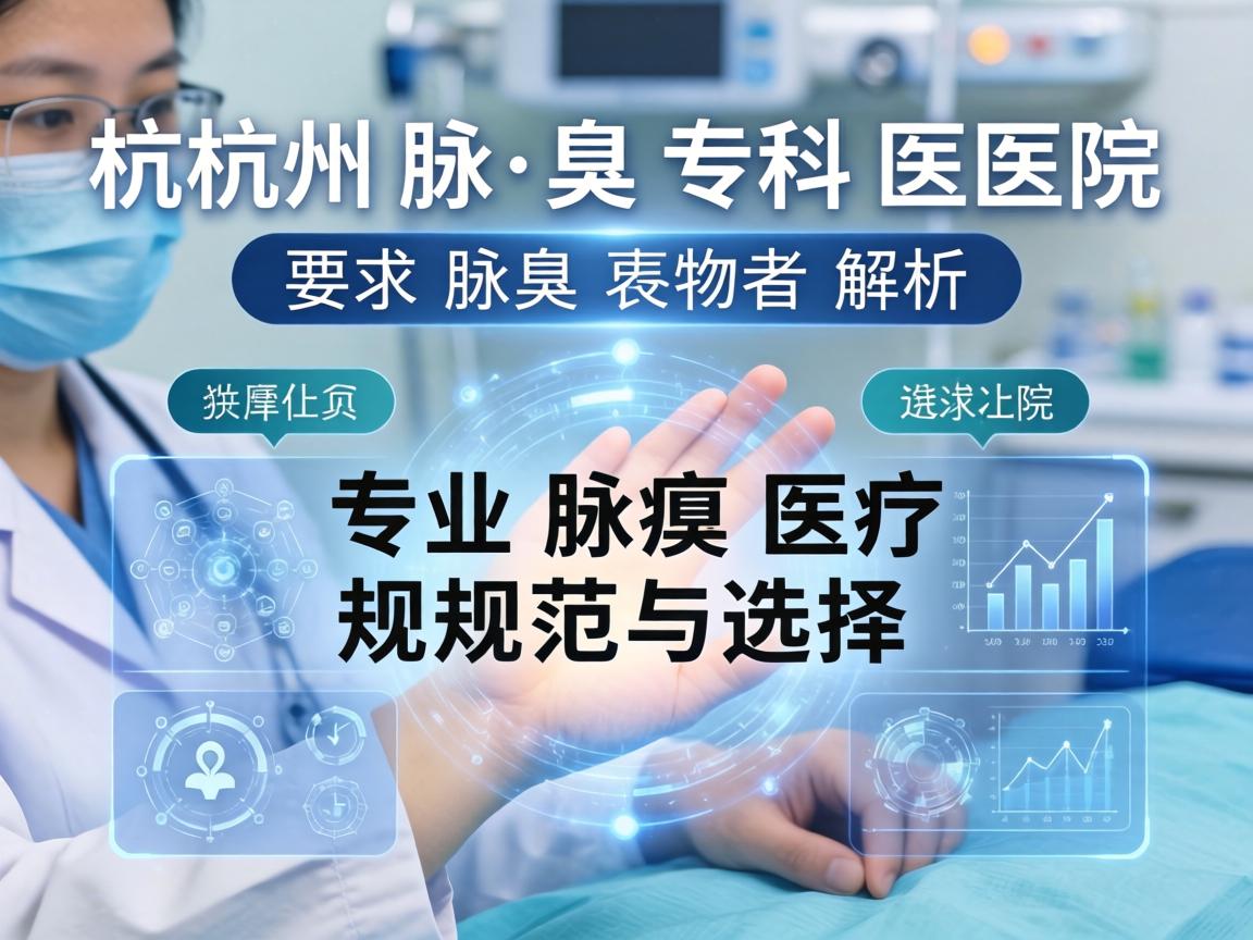 杭州腋臭专科医院解析，专业腋臭医疗的规范与选择