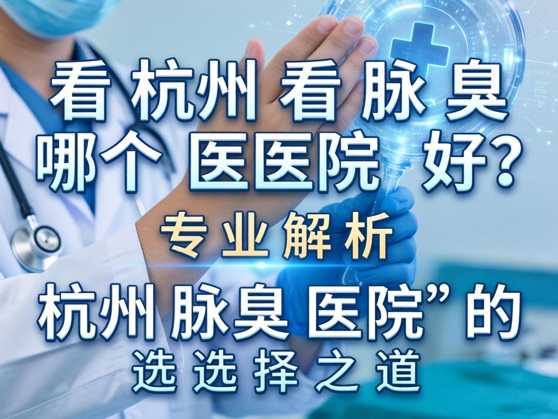 杭州看腋臭哪个医院好？专业解析杭州腋臭医院的选择之道