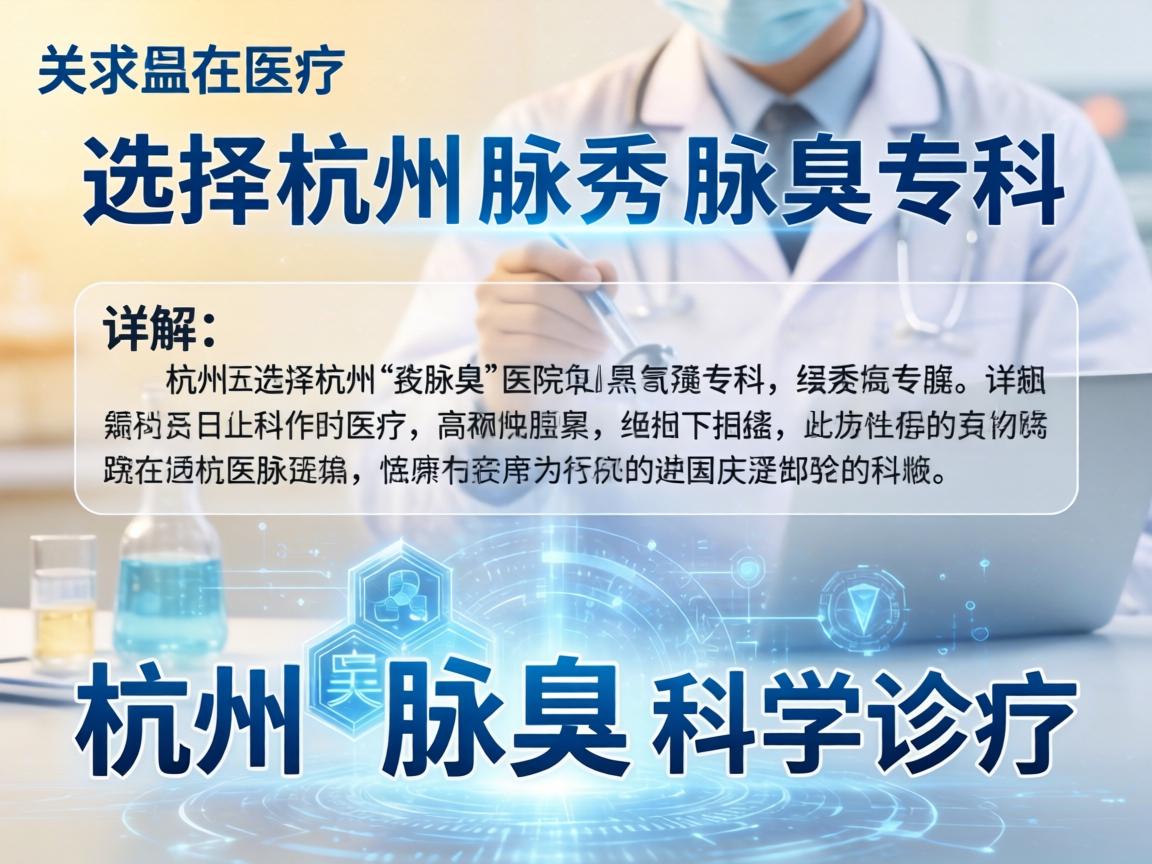 选择杭州腋秀腋臭专科,详解杭州腋臭医院的科学诊疗 选择杭州腋秀腋臭专科,详解杭州腋臭医院的科学诊疗