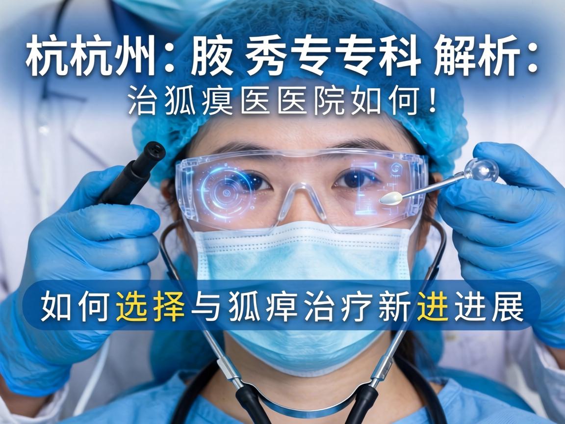 杭州腋秀专科解析，杭州治狐臭医院如何选择与狐臭治疗新进展
