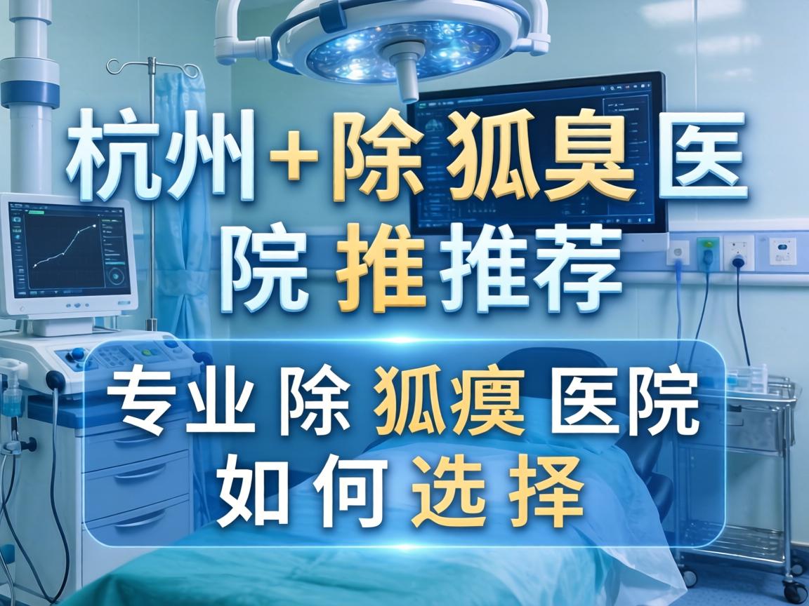 杭州除狐臭医院推荐，专业除狐臭医院如何选择