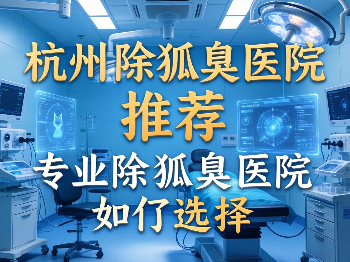 杭州除狐臭医院推荐，专业除狐臭医院如何选择