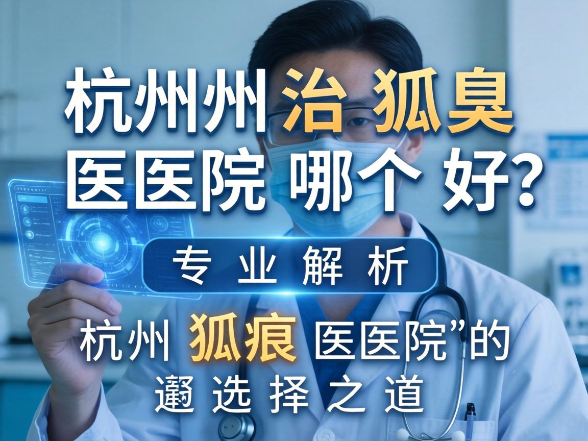 杭州治狐臭医院哪个好？专业解析杭州狐臭医院的选择之道