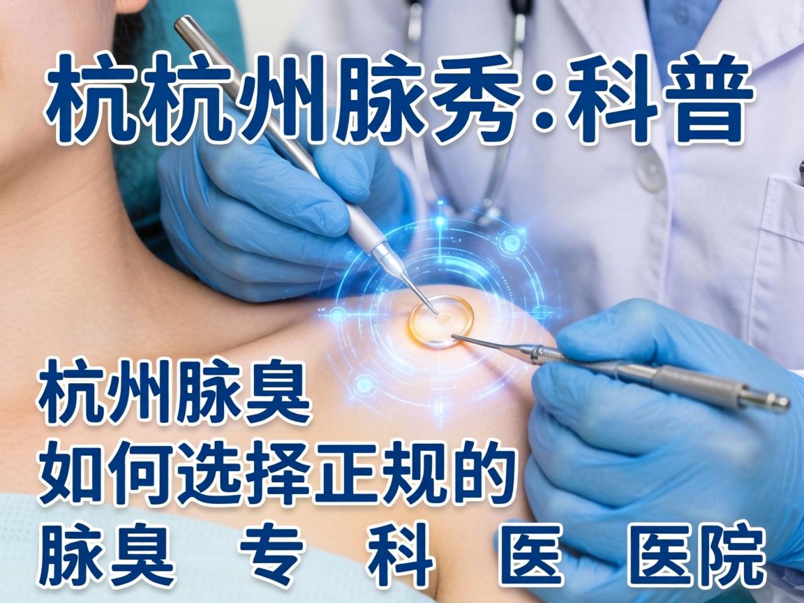 杭州腋秀科普，杭州看腋臭，如何选择正规的腋臭专科医院