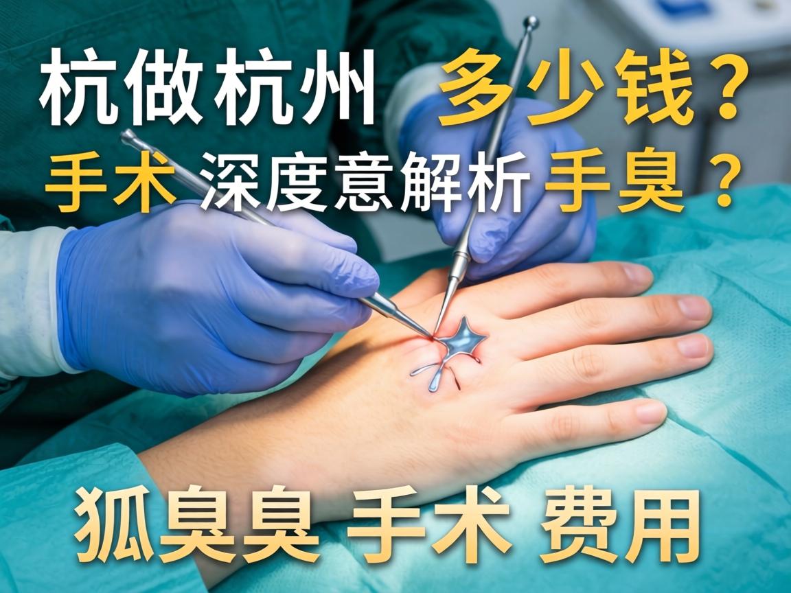 杭州做狐臭手术多少钱？深度解析狐臭手术费用