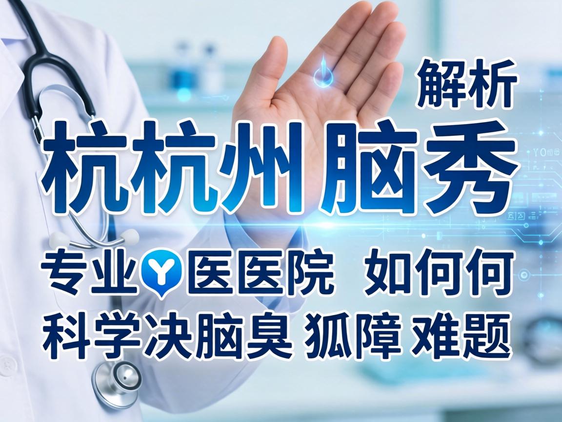 杭州腋秀解析，专业医院如何科学解决腋臭狐臭难题