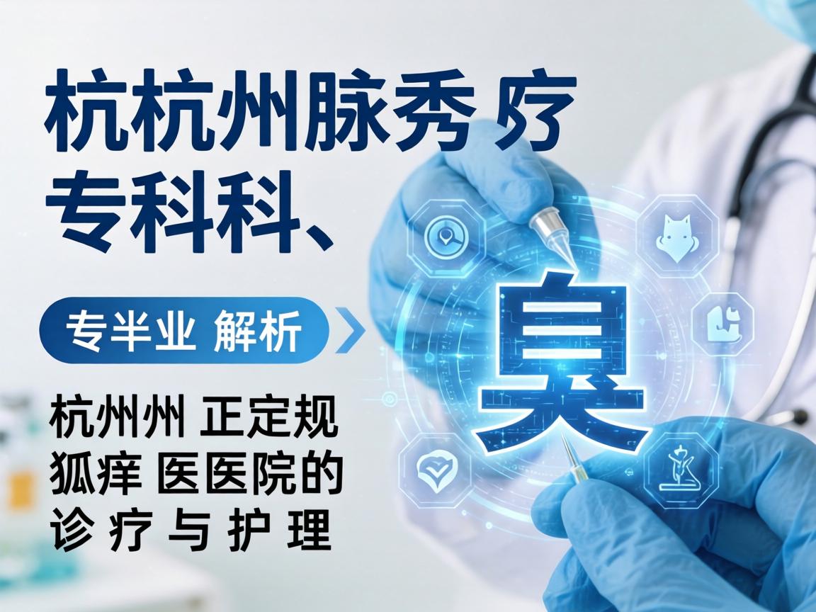 杭州腋秀腋臭专科，专业解析杭州正规狐臭医院的诊疗与护理