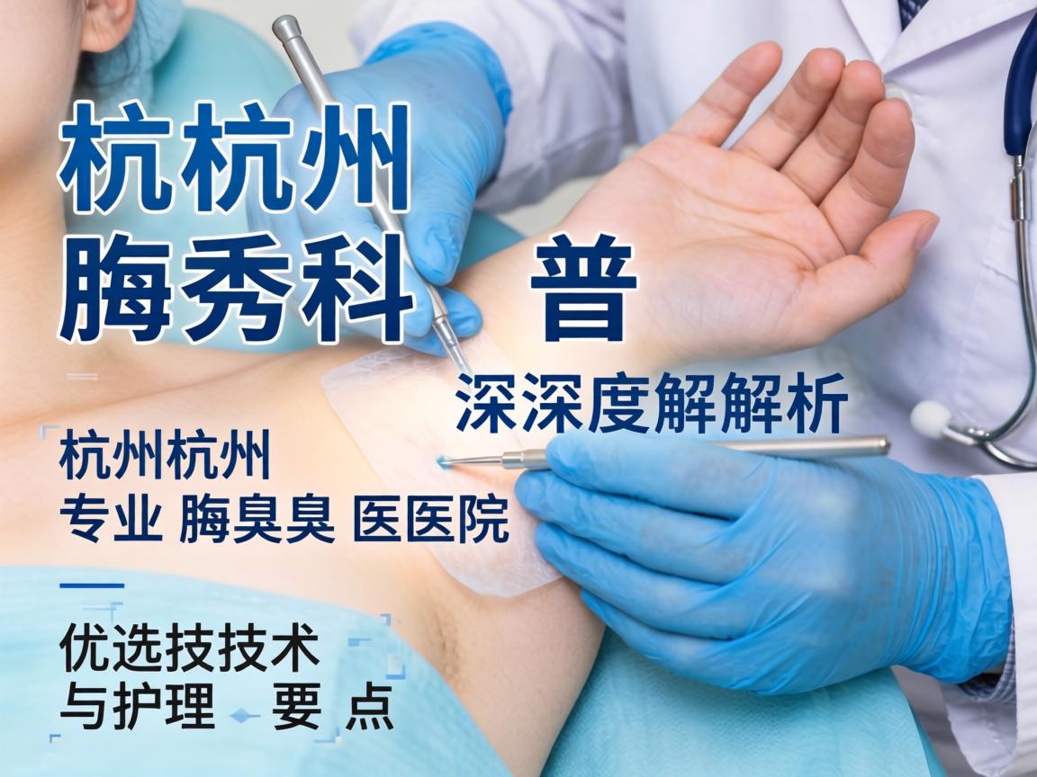杭州腋秀科普,深度解析杭州专业腋臭医院的优选技术与护理要点 杭州腋秀科普,深度解析杭州专业腋臭医院的优选技术与护理要点