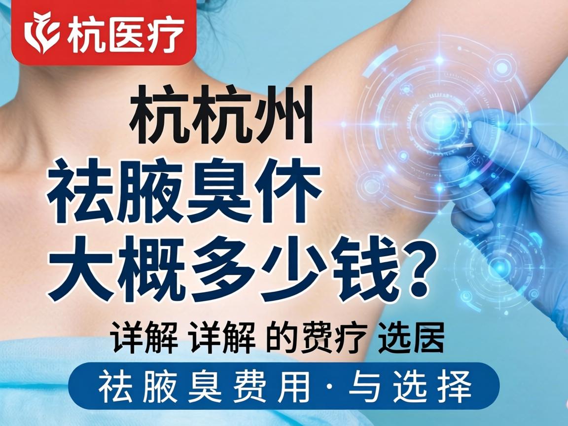 杭州祛腋臭大概多少钱?详解祛腋臭费用与选择 杭州祛腋臭大概多少钱?详解祛腋臭费用与选择
