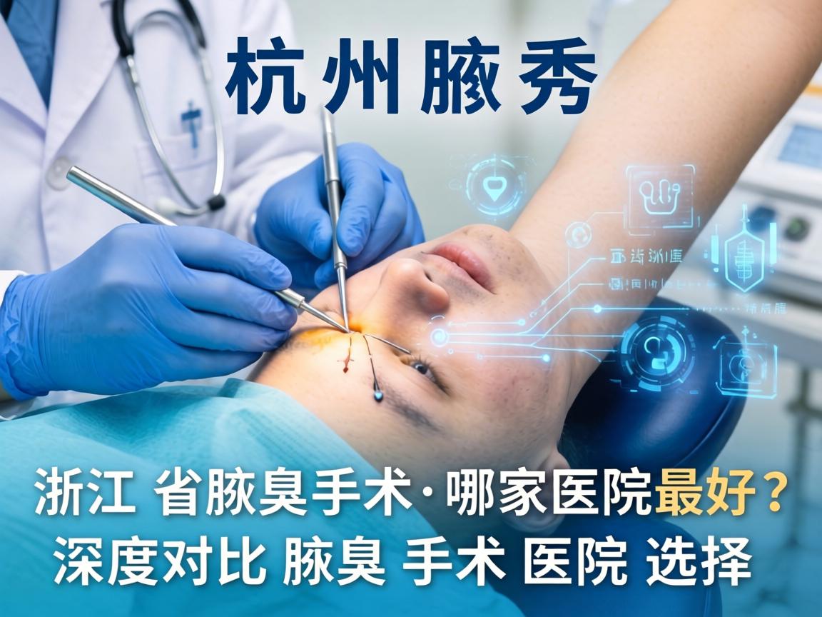 杭州腋秀解析，浙江省腋臭手术哪家医院最好？深度对比腋臭手术医院选择