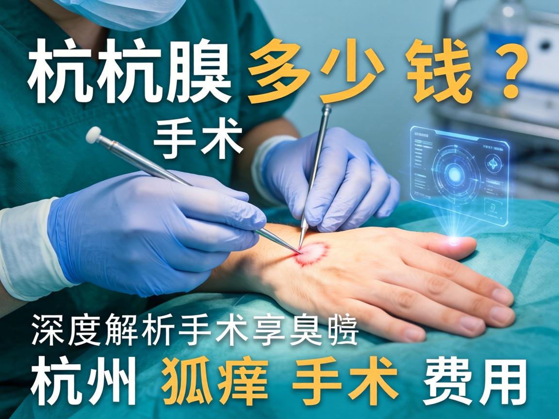 杭州腋臭手术多少钱？深度解析杭州狐臭手术费用
