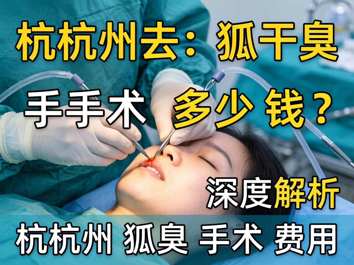 杭州去狐臭手术多少钱？深度解析杭州狐臭手术费用
