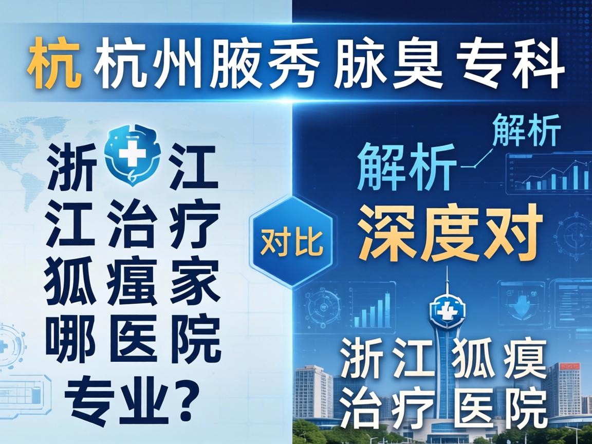 杭州腋秀腋臭专科解析，浙江治疗狐臭哪家医院专业？深度对比浙江狐臭治疗医院