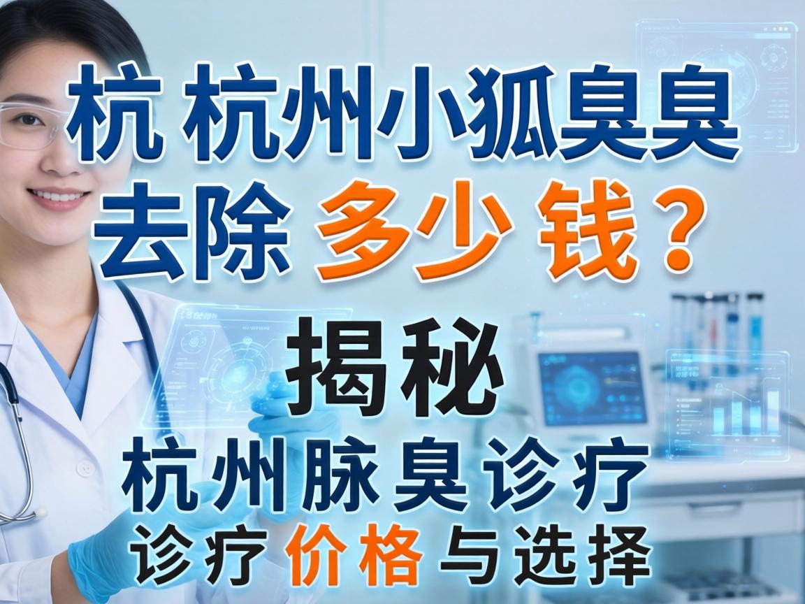 杭州狐臭去除多少钱？揭秘杭州腋臭诊疗价格与选择
