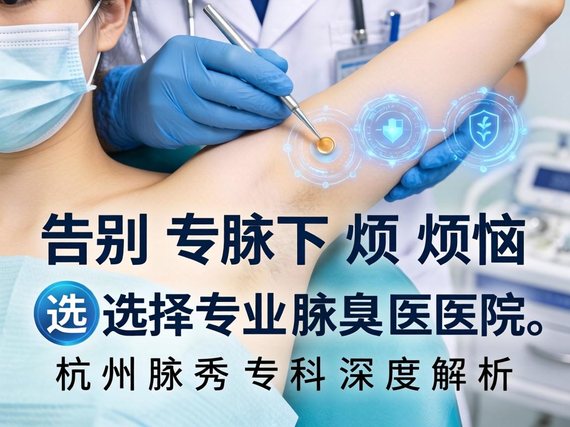 告别腋下烦恼，选择专业腋臭医院，杭州腋秀专科深度解析